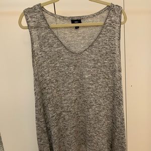 Mossimo Gray & White Knit Tank